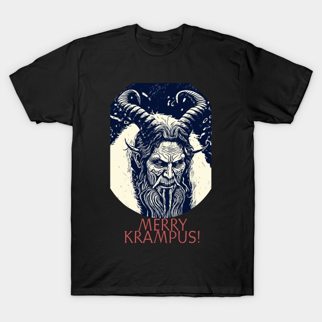 MERRY KRAMPUS T-Shirt by BarrySullivan